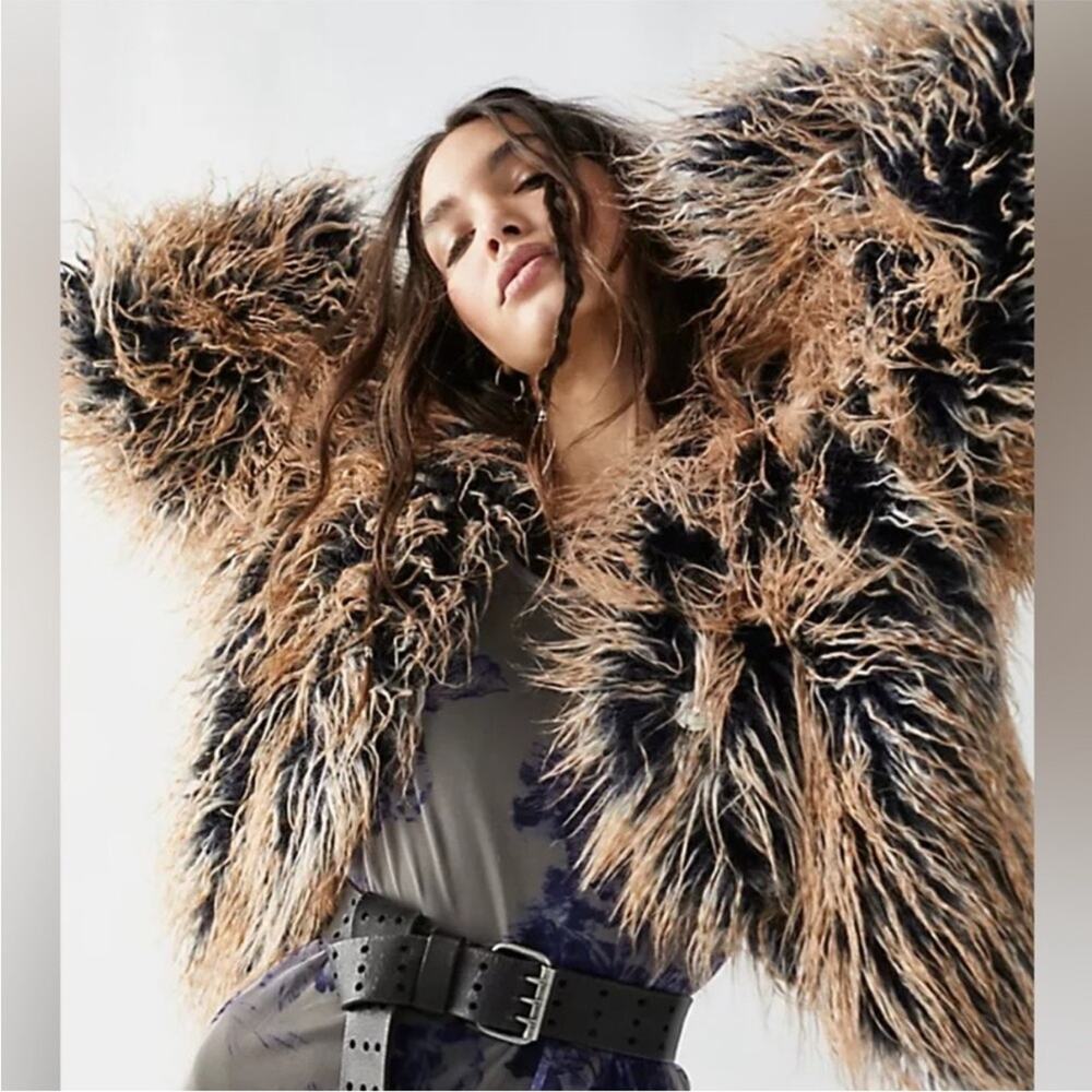 We The Free Ombre All Night Faux Fur Jacket